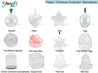 Baby Shower Candy 60*60*60mm Clear Storage Acrylic Baby Shower Candy Favor Box