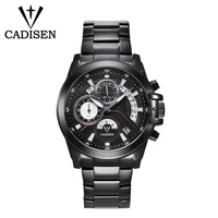 

CADISEN C9016G Luxury Quartz Watch Men Casual Leather Hodinky Clock Fashion Military Sports Wristwatch Relogio Masculino