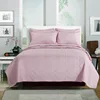 wholesale cheap 100% polyester plain solid ultrasonic embossing style elegant beautiful bed spreads bedspread set