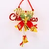 High Quality Red Gold Plastic Christmas Decorative Bell for Home Decoration