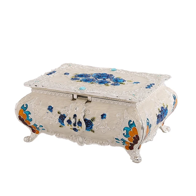 Wholesale New creative retro metal jewelry gift boxes with mirror