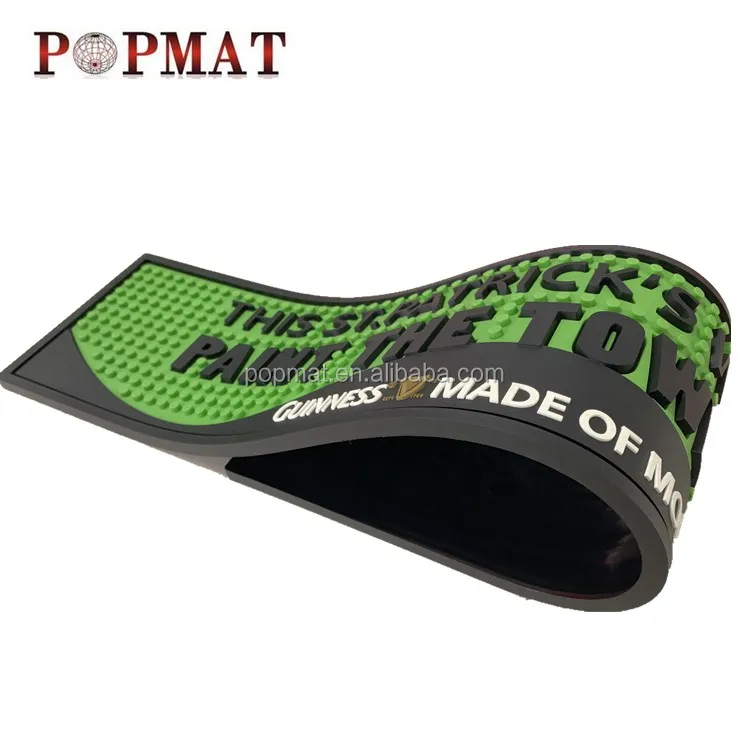 custom pvc & rubber drip mat beer bar mat