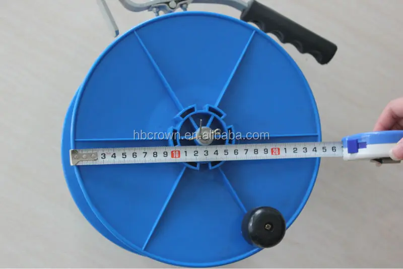 cable reel with plastic support and handle