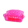 Best Selling Elegant Red Transparent Double Seat Inflatable Air Corner Sofa