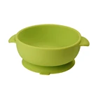 manufacturer free sample shipping warm silicone baby and toddler products gray suction feeding food bowl with spoon