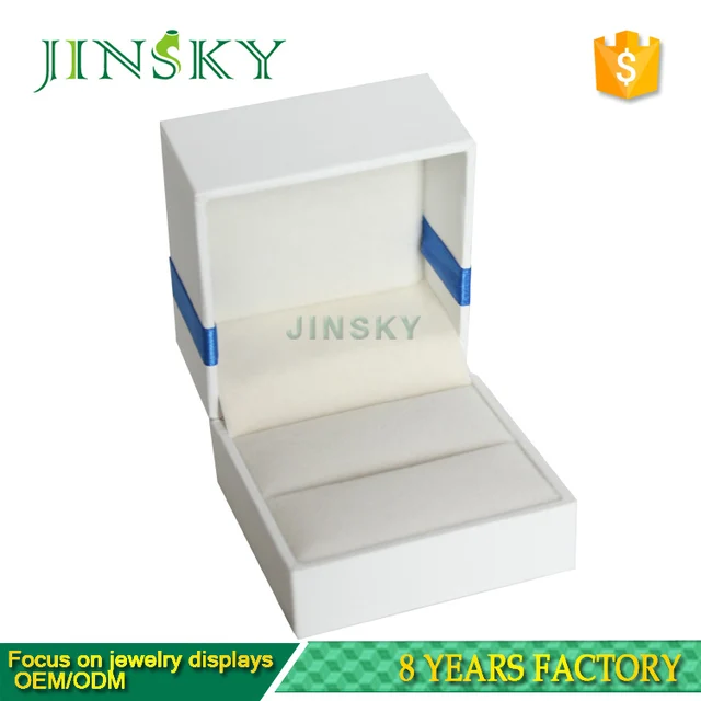 elegant custom bracelet packaging necklace ring gift white