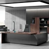 Ekintop modern office furniture desk high tech executive l shaped office desk