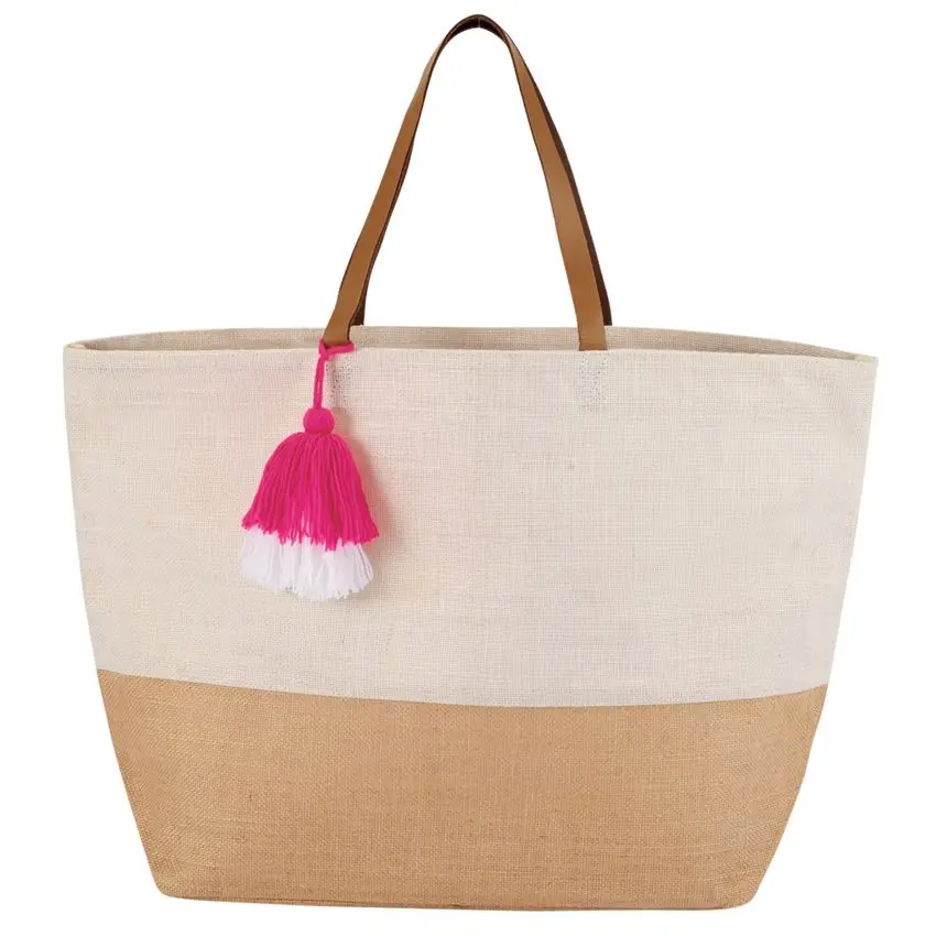 jute beach tote