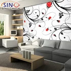 SINO Trade Assurance Wall Decoration Latex UV Printable Eco Solvent Vinyl Wallpaper