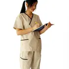 Women's Anti-Bacterial easy-care polyestercotton short sleeve medical uniform