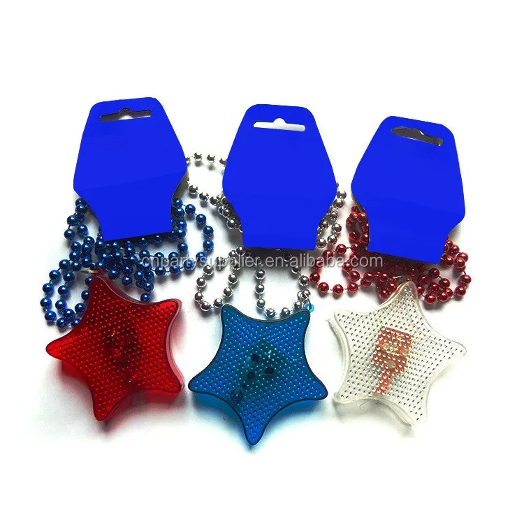 star flashing necklace