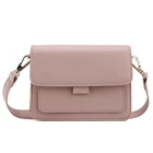 2019 latest fashion PU leather cross body square bags women handbags