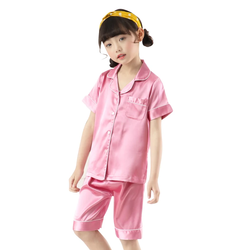 China Manufacturer Summer Solid Color Satin Breathable Little Kids Girls Pajamas Sets Clothing, Pink satin kids girl clothing
China Manufacturer Summer Solid Color Satin Breathable Little Kids Girls Pajamas Sets Clothing, Pink satin kids girl clothing