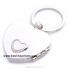 heart shaped promotion picture metal photo frame keychain (BBK11667)