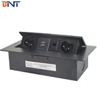 Customized module usb charging conference table mounted socket box