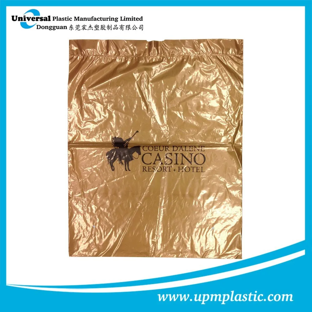One time use disposable dry cleaning hotel laundry bag