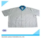 latest short sleeves white coat hot sale chef uniform in restaurant workwear coverall