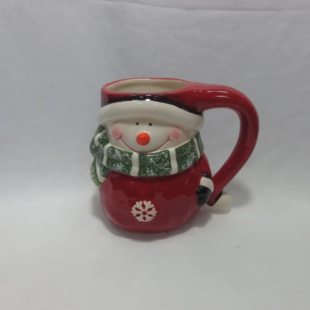 customized creative christmas holiday white ceramic mug cup