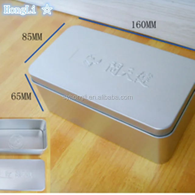diy custom sublimation blank rectangular shaped metal tin for