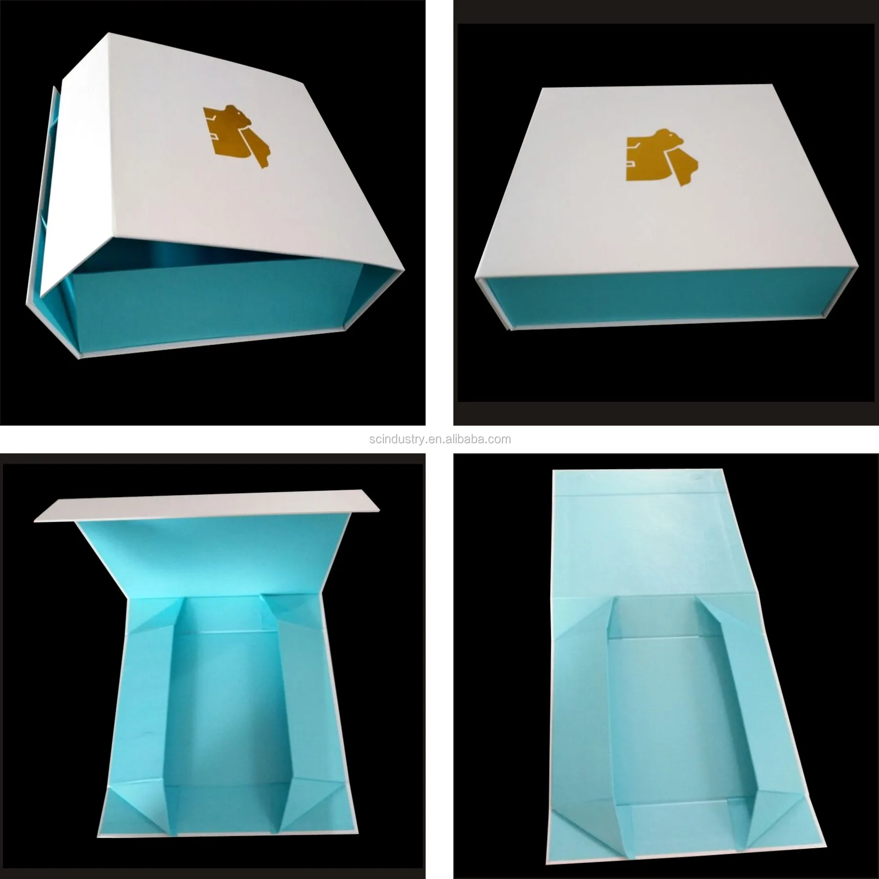 luxury foldable magnetic closure gift box / cardboard gift box