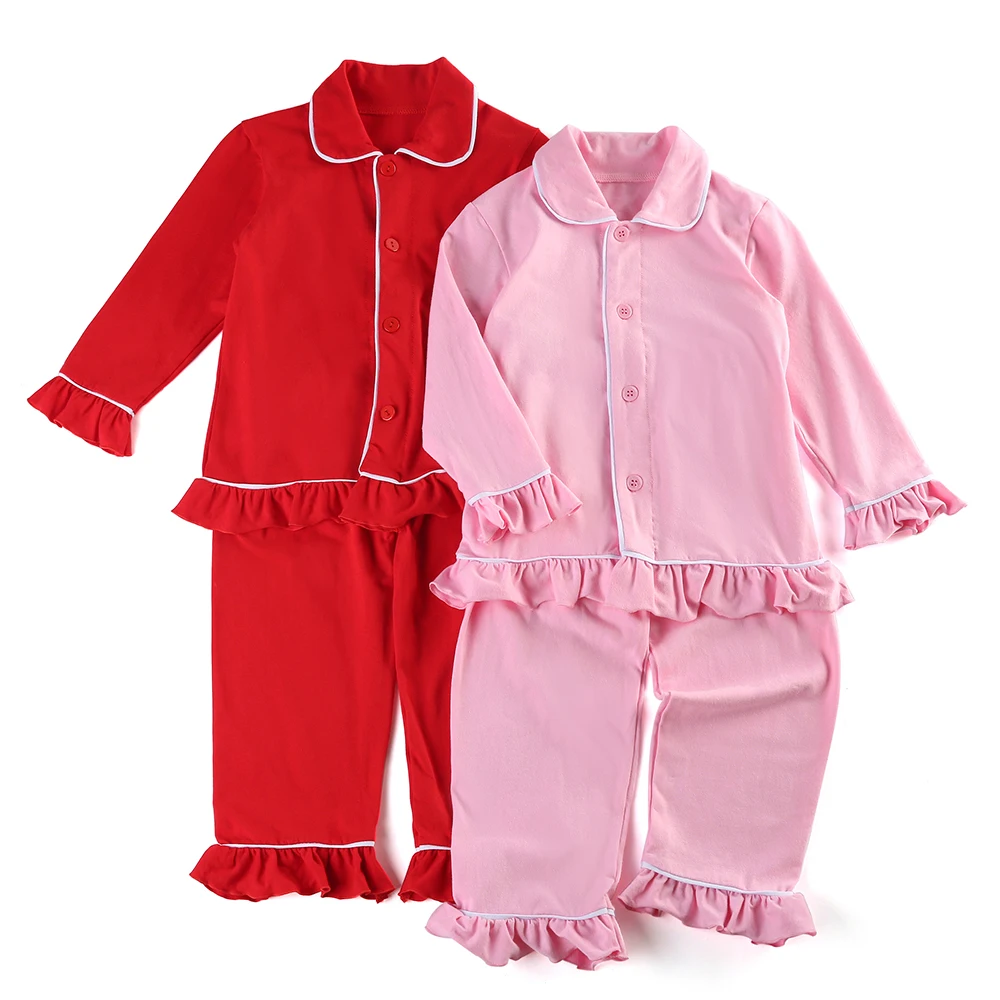 RTS Baby clothing hot sale kids solid color pajama sets wholesale cotton girl's pyjamas sets, Pink
RTS Baby clothing hot sale kids solid color pajama sets wholesale cotton girl's pyjamas sets, Pink
