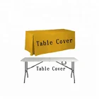 6ft 8ft trade show table runner throw fitted logo custom printed table cloth table cover