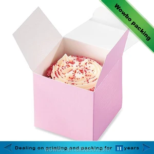 food grade custom paper cake/cookie/gift box with foldable lid