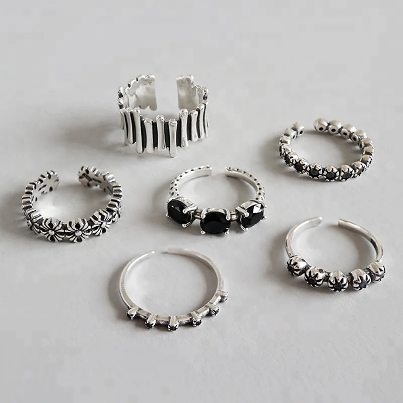 100% S925 Sterling Silver Personality Mix Fashion Retro Men And Women Vintage Silver Ring
100% S925 Sterling Silver Personality Mix Fashion Retro Men And Women Vintage Silver Ring
