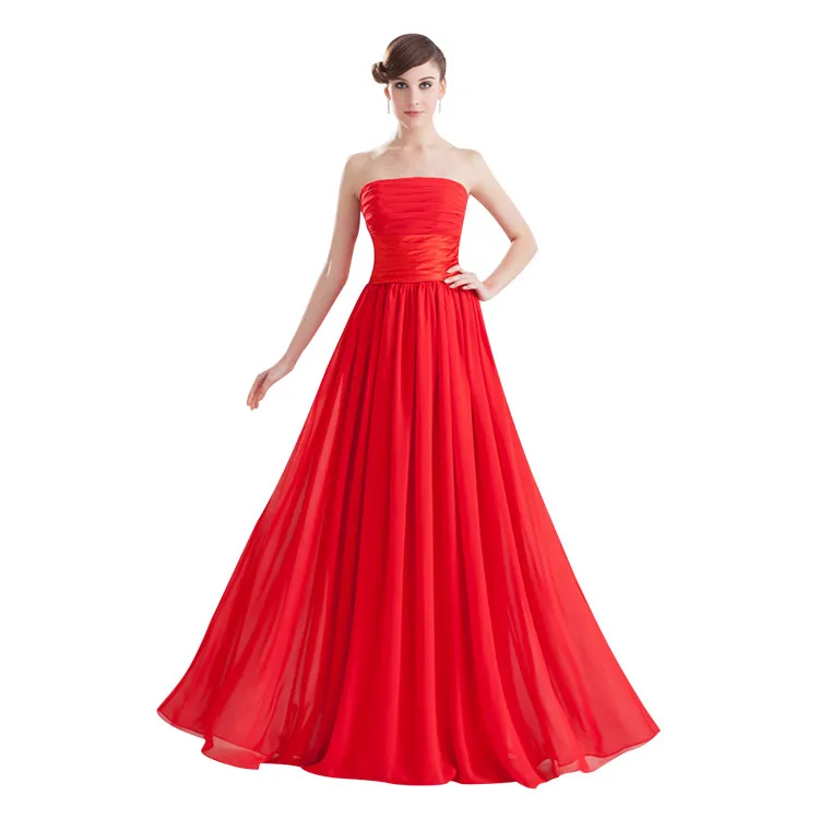 Elegant sleeveless red long chiffon evening party dress plus size, Customized
Elegant sleeveless red long chiffon evening party dress plus size, Customized