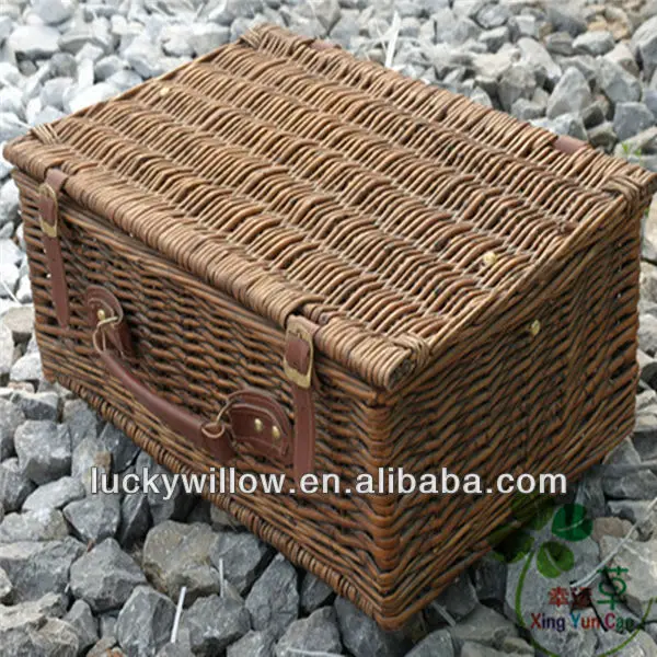 cheap empty wicker hamper basket for travel