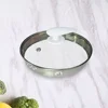 Wholesale cheap stainless steel high feet tempered glass health pot Strainer cover electric kettle lid