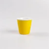 Houseware yellow glaze 100 ml espresso cup coffee tea ceramic mug without handle