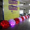 Stage decorative inflatable rose flower chain with lights