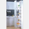 Cheap Kitchen Cabinet Tall Unit Pull Out Metal Pantry Organizer With Soft close Slide