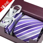 100% silk fabric neck tie set cufflinks for men