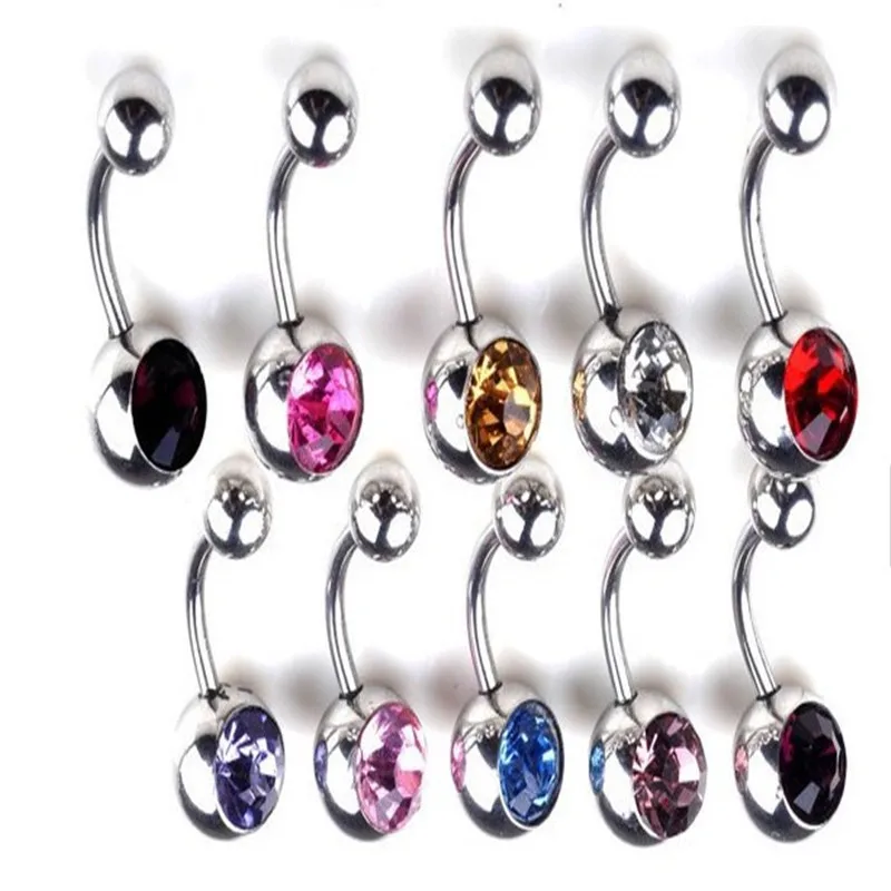 10 color crystal Double surgical steel woman stab India belly navel bar ring body piercing jewelry wholesale
10 color crystal Double surgical steel woman stab India belly navel bar ring body piercing jewelry wholesale
