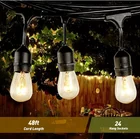 CE ROHS IP65 PVC 2x1.0MM2x10m String Light Bulbs Cable