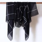 Stylish Large Warm Cashmere Blanket Shawl Solid Winter Shawl Elegant Wrap