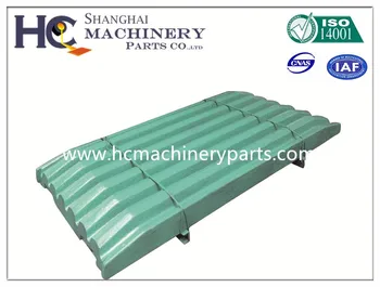 JAW CRUSHER, HIGH MANGANESE WEAR PLATE, FIXED PLATE FROM FOUNDRY