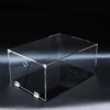 Promotional Large High Transparent Acrylic Shoes Box Dron Front Shoe Box Plastic Clear Customize Sneaker Display Case