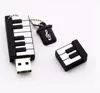 Low price music piano shape keyboard usb memory with keychain