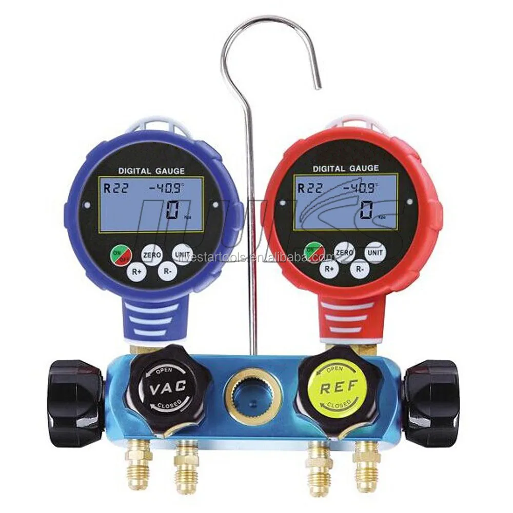 Wk6884 Wk6889 4 Valve Digital Testing Manifolds Gauge Digital