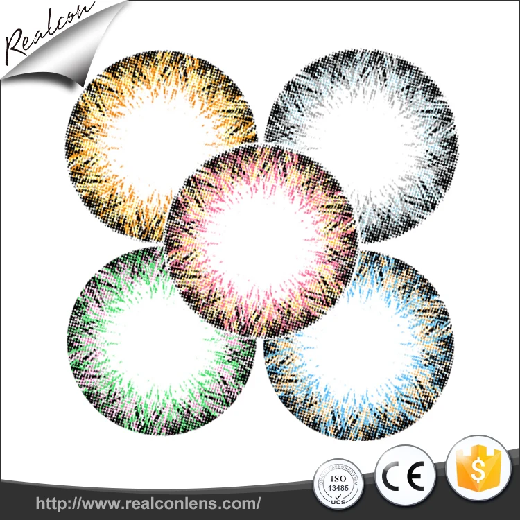 Wholesale colored contacts HEMA cosmetic 14.5mm big size magic color lenses contact