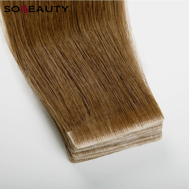 Handtied  Human Hair Weaving Virgin Indian Hair Extension Wholesale Indian Remy Tape Hair Extensions