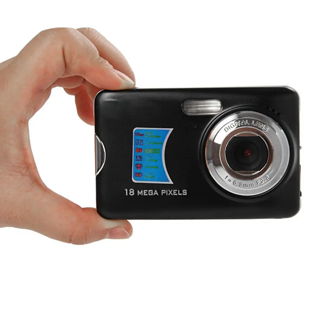

2.7 TFT Screen cheapest digital camera price 8x Digital Zoom Anti Shake and red eye reduction function digital, Black;silver and red