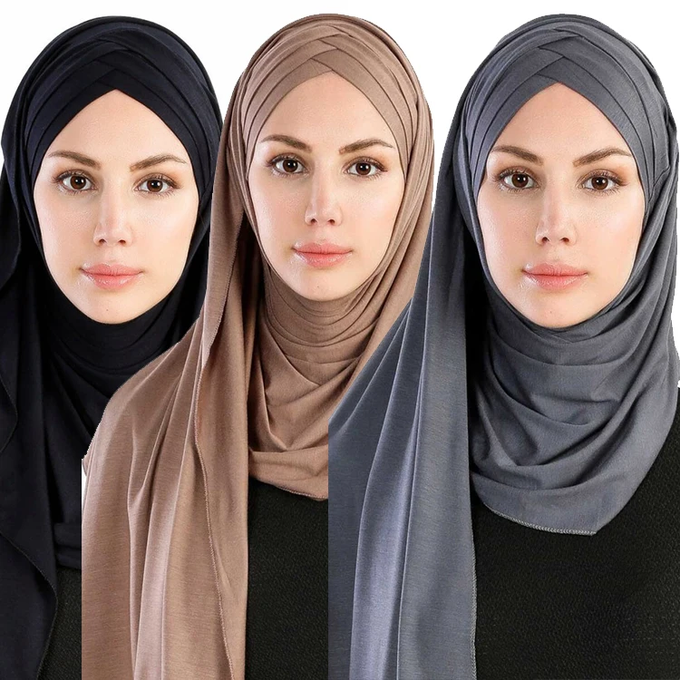 Yiwu Écharpe Focus Mode Musulman Offre Spéciale Arabe Hijab Écharpe En Gros Longue Sexy Tête Femmes Coton Imprimé Écharpe Hijab