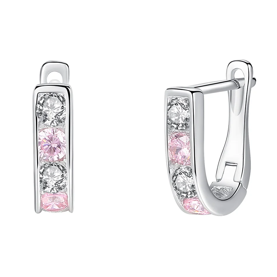 925 Sterling Silver Earrings White Round Stone Crystal Hoop Earrings For Children Family Party Gift
925 Sterling Silver Earrings White Round Stone Crystal Hoop Earrings For Children Family Party Gift
