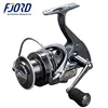 FJORD NEW spray paint design carbon fiber body saltwater spinning fishing reel with CNC handle and EVA knob