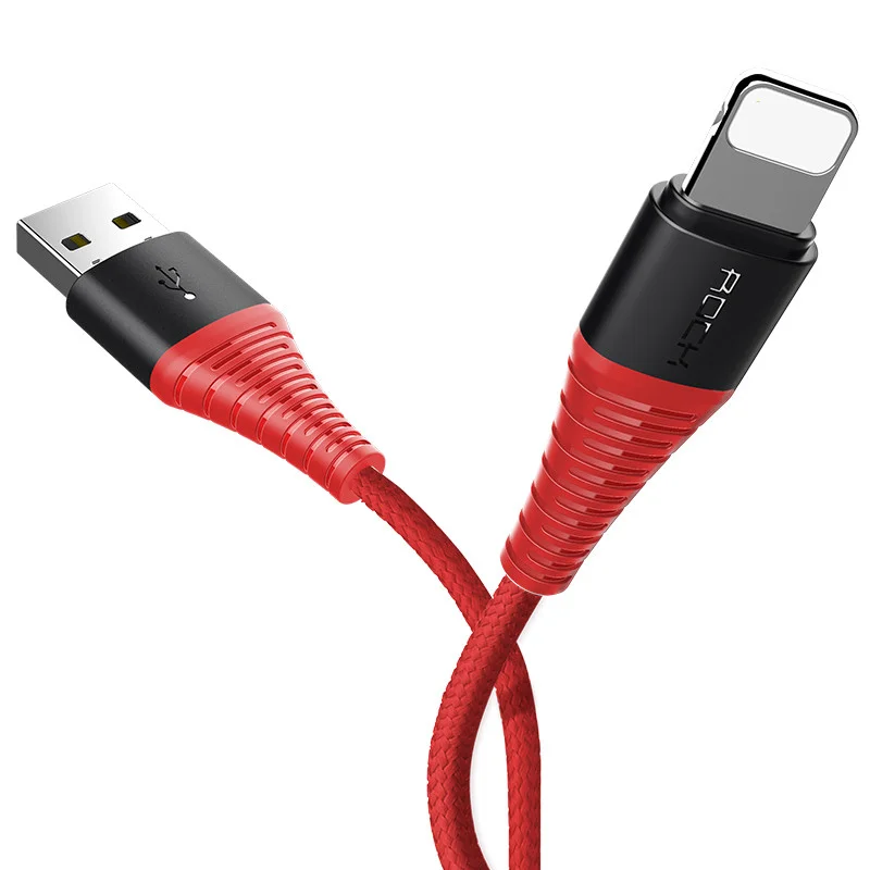 USAMS U26 3 in 1 USB Cable 1.2m Braided Fast Charging Cable for iPhone x for Samsung Galaxy s10 for Huawei - ANKUX.COM