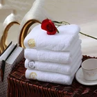 Wholesale white bath towels Dobby 100% cotton luxury hotel towel